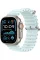 Apple Watch Ultra 2 49mm Natural Titanium Case with Ice Blue Ocean Band 2024